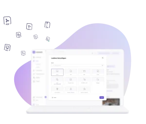 Schulungen in reteach flexibel gestalten mit Medienformaten wie Video, PDF, PowerPoint und SCORM