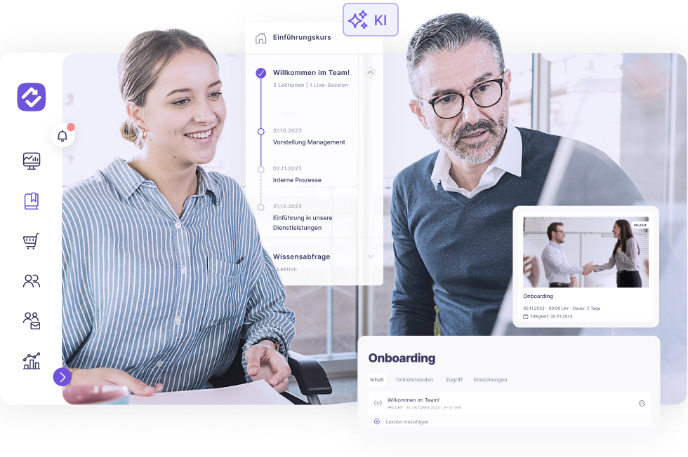 reteach Onboarding Plattform mit KI-generiertem Lernpfad für die Einarbeitung neuer Mitarbeitender
